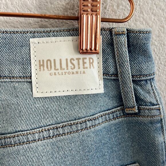 Hollister Ultra High Rise Dad Jean Distressed Denim Jeans W27 L29 5S - Picture 8 of 10
